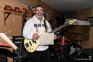 La banda Charcojondo, pregoneros de las fiestas de Lomo Magullo de este año/Antonio Alí.